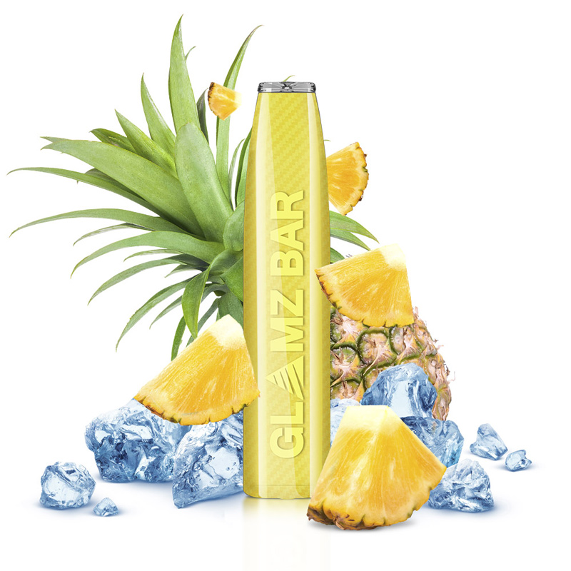 Glamz Bar - Ananas Ice Vape 0 mg - Tobacco-free snus, extra strong nicotine pouches (16mg). Best price in UK, UAE, EU