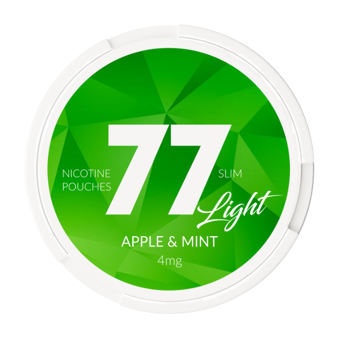 77 Nicotine Pouches - Apple & Mint 4mg