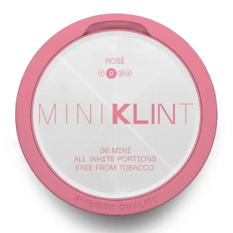Klint - Mini Rose #2 6mg - Tobacco-free snus, extra strong nicotine pouches (16mg). Best price in UK, UAE, EU
