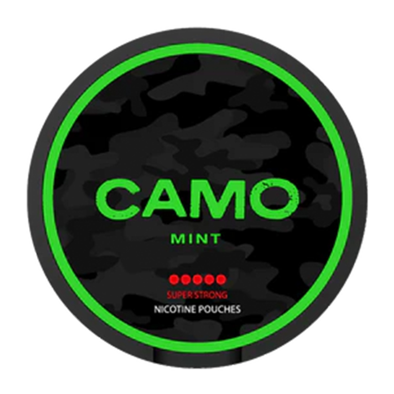 Camo - Mint 12,5 mg - Tobacco-free snus, extra strong nicotine pouches (16mg). Best price in UK, UAE, EU