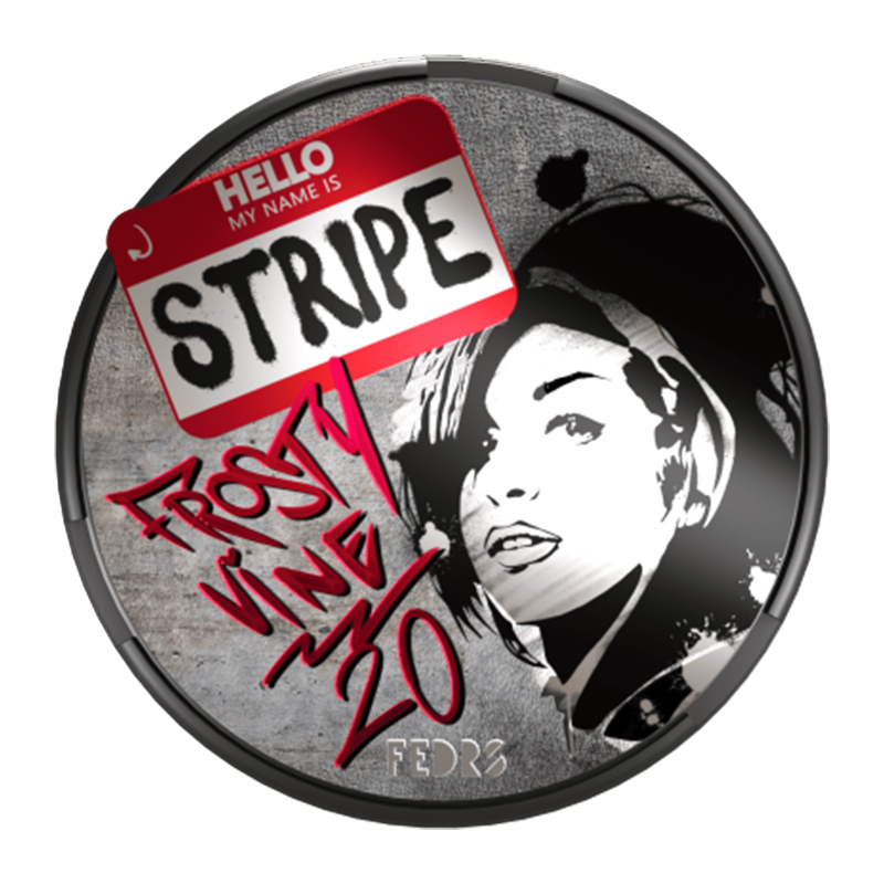 Stripe - Frosty Vine X-Strong 20mg - Tobacco-free snus, extra strong nicotine pouches (16mg). Best price in UK, UAE, EU