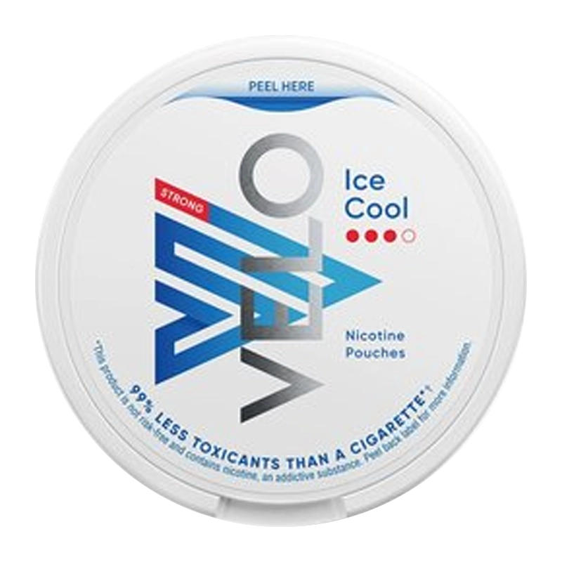 Velo - Ice Cool Strong 10mg - Tobacco-free snus, extra strong nicotine pouches (16mg). Best price in UK, UAE, EU