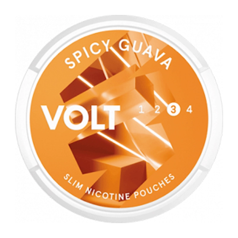 Volt - Spicy Guava 9,5 mg - Tobacco-free snus, extra strong nicotine pouches (16mg). Best price in UK, UAE, EU