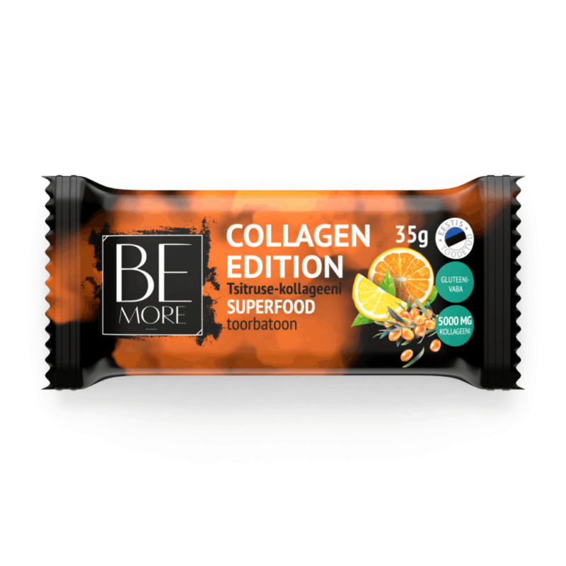 Be More - Collagen Edition Citrus Raw Bar 35g - Tobacco-free snus, extra strong nicotine pouches (16mg). Best price in UK, UAE, EU